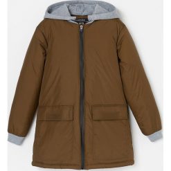 Parka z odpinanym kapturem - Khaki. Brązowe parki męskie Reserved, m, bez wzorów. W wyprzedaży za 59,99 zł.