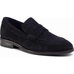 Półbuty JOOP! - Veluto 4140004934 Dark Blue 402. Niebieskie półbuty męskie JOOP!, na co dzień, bez wzorów, ze skóry, klasyczne, bez zapięcia. Za 649,00 zł.