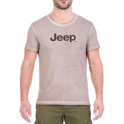 T-shirty męskie: T-shirt w kolorze beżowym