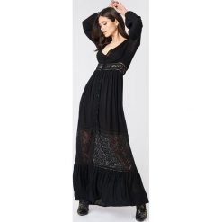 Długie sukienki: Boohoo Koronkowa sukienka maxi - Black