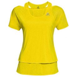 Odlo Koszulka s/s 2-in-1 HOLOGRAM żółta r. S. Żółte topy sportowe damskie Odlo, s. Za 229,95 zł.