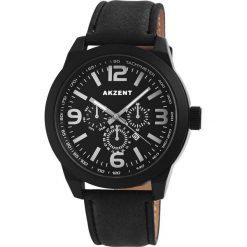 Zegarki męskie: Akzent Black Chronolook Zegarek na rękę czarny