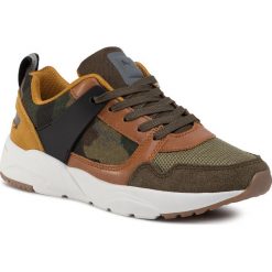 Sneakersy PEPE JEANS - David Camo PBS30416 Khaki Green 765. Zielone trampki chłopięce Pepe Jeans, bez wzorów, z jeansu, na sznurówki. W wyprzedaży za 239,00 zł.