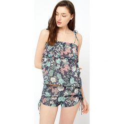 Etam - Szorty piżamowe Blossom. Niebieskie piżamy damskie Etam, s, bez wzorów, z poliesteru, bez rękawów. W wyprzedaży za 79,90 zł.