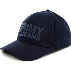 Czapka z daszkiem TOMMY JEANS - Tju Flock Cap AU0AU00364 496. Niebieskie czapki z daszkiem męskie Tommy Jeans. Za 179,00 zł.