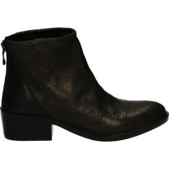 Botki - J752Q BRO-NER. Czarne botki damskie skórzane marki Venezia. Za 249,00 zł.