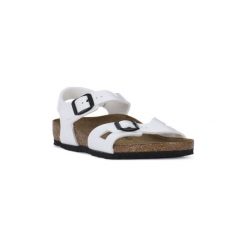 Sandały Dziecko Birkenstock RIO WHITE. Białe sandały chłopięce marki Birkenstock, bez zapięcia. Za 252,01 zł.