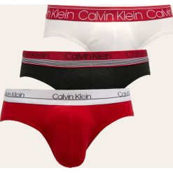Calvin Klein Underwear - Slipy (3-pack). Czerwone bokserki męskie Calvin Klein Underwear, s, z nadrukiem, z elastanu. Za 199,90 zł.