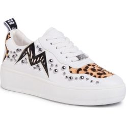 Sneakersy STEVE MADDEN - Brycin SM11000853-02002-702 Leopard Multi. Białe półbuty damskie Steve Madden, na co dzień, bez wzorów, ze skóry ekologicznej, bez obcasa, bez zapięcia. Za 469,00 zł.