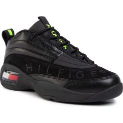 Sneakersy TOMMY JEANS - Skew Heritage Sneaker EM0EM00375 Black BDS. Czarne sneakersy męskie Tommy Jeans, bez zapięcia. Za 649,00 zł.