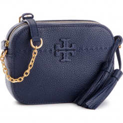 Torebka TORY BURCH - Mcgraw Camera 50584 Royal Navy 403. Niebieskie listonoszki damskie Tory Burch, ze skóry. Za 1249,00 zł.