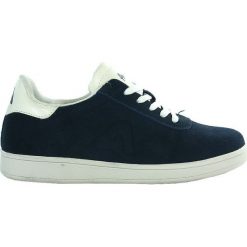 OBUWIE SPORTOWE AME CY17 GRA. Buty sportowe damskie American CLUB, bez wzorów, ze skóry, sportowe, bez obcasa, bez zapięcia. Za 99,00 zł.