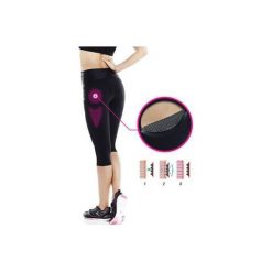 Rybaczki fitness SHAPE BOOSTER damskie. Czarne rybaczki damskie DOMYOS, xl, bez wzorów, z elastanu. W wyprzedaży za 119,99 zł.