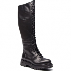 Kozaki GINO ROSSI - Nam DKI132-BG8-E100-9900-F 99. Czarne buty zimowe damskie Gino Rossi, ze skóry, na obcasie. Za 829,90 zł.