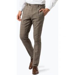 Finshley & Harding London - Męskie spodnie od garnituru modułowego – Timothy, brązowy. Pomarańczowe spodnie męskie marki Finshley & Harding London, s, w kratkę, eleganckie. Za 199,95 zł.
