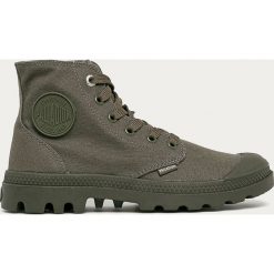 Palladium - Trampki. Zielone trampki i tenisówki damskie Palladium, bez wzorów, z gumy, na sznurówki. Za 319,90 zł.