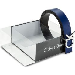Paski damskie: Pasek Damski CALVIN KLEIN BLACK LABEL – Ck Rev Belt Giftbox K60K604150 75 910