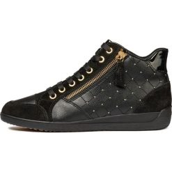 Geox tenisówki damskie Myria 37 czarne. Czarne trampki i tenisówki damskie Geox, bez wzorów, za kostkę, bez zapięcia. Za 499,00 zł.