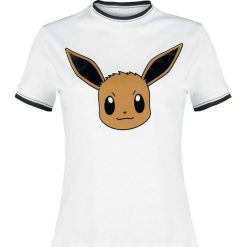 Pokemon Evoli Koszulka damska biały. Białe bluzki asymetryczne POKEMON, l. Za 99,90 zł.