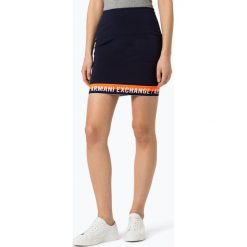 Armani Exchange - Spódnica damska, niebieski. Niebieskie spódniczki damskie Armani Exchange, xl, z napisami. Za 499,95 zł.