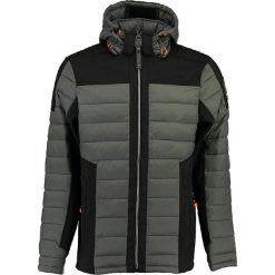 Kurtka przejściowa "Baleine" w kolorze szarym. Szare płaszcze męskie Geographical Norway Men, s, z aplikacjami, bez kaptura. W wyprzedaży za 223,95 zł.