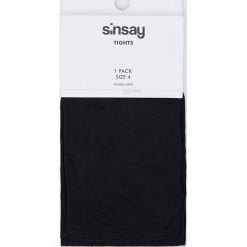 Rajstopy 80 den - Czarny. Czarne rajstopy damskie Sinsay, bez wzorów. Za 12,99 zł.