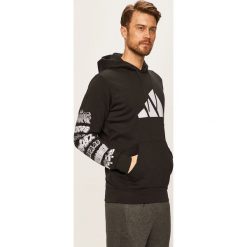 Adidas Performance - Bluza. Czarne bluzy męskie adidas Performance, s, z nadrukiem, z bawełny, z kapturem, bez rękawów, z kapturem. Za 249,90 zł.