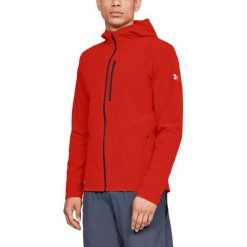 Kurtka Under Armour Outrun The Storm Jacket M Czerwona. Czerwone kurtki sportowe męskie Under Armour, na zimę, m, bez wzorów, z tkaniny, bez kaptura, do biegania. Za 299,99 zł.