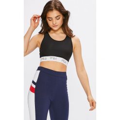Fila - Biustonosz. Czarne biustonosze sportowe marki Fila, xs, z elastanu. W wyprzedaży za 79,90 zł.
