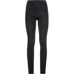 Legginsy ocieplane z polaru bonprix antracytowy melanż. Szare legginsy damskie bonprix, w paski, z polaru. Za 29,99 zł.