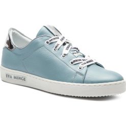 Sneakersy EVA MINGE - EM-10-05-000093 113. Niebieskie półbuty damskie Eva Minge, ze skóry ekologicznej. W wyprzedaży za 239,00 zł.