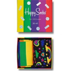 Happy Socks - Skarpetki (2-pack). Skarpetki męskie Happy Socks, bez wzorów, z elastanu. Za 79,90 zł.