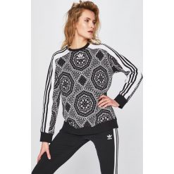 Adidas Originals - Bluza. Czarne bluzy damskie marki adidas Originals, z bawełny, bez kaptura. Za 279,90 zł.