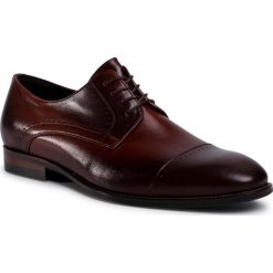 Półbuty GINO ROSSI - TA-6649-T391-558 Brown. Pomarańczowe buty wizytowe męskie Gino Rossi, ze skóry, bez zapięcia. Za 329,99 zł.