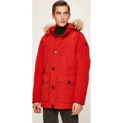 Tom Tailor Denim - Kurtka. Szare płaszcze męskie TOM TAILOR DENIM, xl, bez wzorów, z bawełny, długie, z kapturem. W wyprzedaży za 379,90 zł.