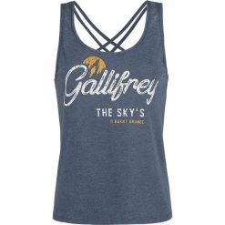 Topy damskie: Doctor Who Gallifrey Top damski odcienie niebieskiego
