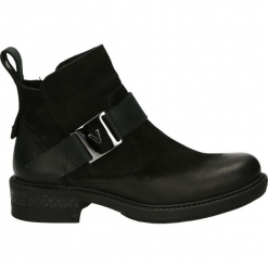 Botki - 03942340 BLAC. Czarne botki damskie na zamek Venezia, z nubiku. Za 399,00 zł.