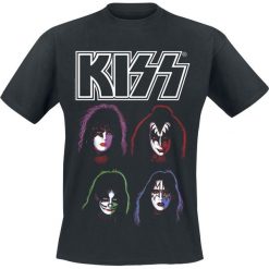 Kiss Paul, Gene, Peter, Ace T-Shirt czarny. Czarne koszulki męskie Kiss, l, bez wzorów, bez kołnierzyka. Za 74,90 zł.