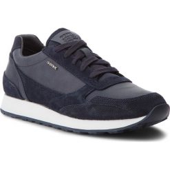 Sneakersy GEOX - U Vincit A U845VA 022ME C4002 Navy. Niebieskie półbuty męskie Geox, na co dzień, bez wzorów, z zamszu, bez zapięcia. W wyprzedaży za 329,00 zł.
