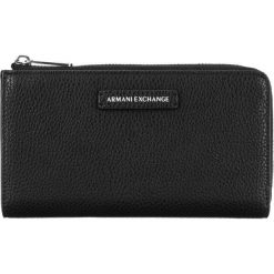 Armani Exchange Portfel Czarny. Czarne portfele damskie Armani Exchange, bez wzorów, z materiału. Za 447,95 zł.