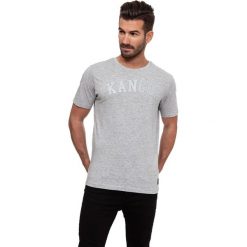 T-shirt w kolorze jasnoszarym. Szare t-shirty męskie Lonsdale, Kangol, s, z nadrukiem, z bawełny, z okrągłym kołnierzem. W wyprzedaży za 39,95 zł.