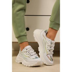 Sneakersy damskie MONEA WHITE/UNICORN. Białe sneakersy damskie IVET. W wyprzedaży za 79,00 zł.