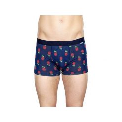 Bielizna męska Happy Socks Trunk PIN87-6001. Niebieskia bokserki męskie Happy Socks, z motywem zwierzęcym, z materiału. Za 55,93 zł.