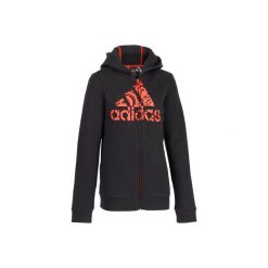 Bluza ADIDAS. Czarne bluzy chłopięce marki Adidas, z kapturem. W wyprzedaży za 79,99 zł.