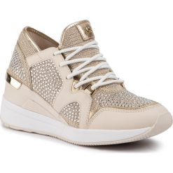 Sneakersy MICHAEL MICHAEL KORS - Liv Trainer 43R0LVFS4D Pale Gold. Żółte półbuty damskie MICHAEL Michael Kors, ze skóry ekologicznej. Za 839,00 zł.