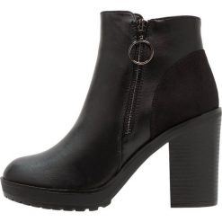 Botki damskie: ONLY SHOES Botki na obcasie black