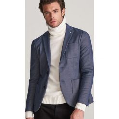 Marynarka w sportowym stylu - Granatowy. Niebieskie marynarki męskie Reserved, s, sportowe. Za 239,99 zł.