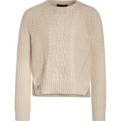 Polo Ralph Lauren Sweter cream. Białe swetry chłopięce marki Polo Ralph Lauren, z bawełny, polo. W wyprzedaży za 367,20 zł.