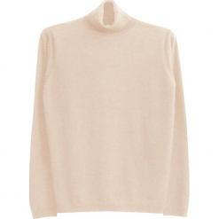 Sweter kaszmirowy w kolorze kremowym. Białe golfy męskie Ateliers de la Maille, m, z kaszmiru. W wyprzedaży za 545,95 zł.