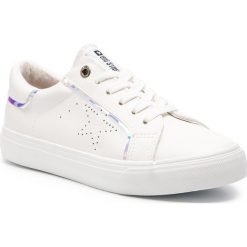 Sneakersy BIG STAR - DD274070 White. Białe półbuty damskie marki BIG STAR, ze skóry ekologicznej. Za 129,00 zł.